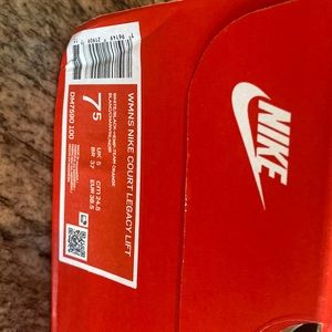 Women’s Nike Court Legacy Lift.   Brand new.   Runs big so size down 1/2 size